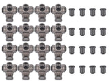 Set of 16 Roller Rocker Arms 1.6 Ratio Replacement for Ford SBF 289 302 351W Stainless Steel 58624614
