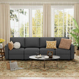 Modular Sectional Sofa with Storage Seat Upgrade Convertible Sofa Couch for Living Room/Deep 27'' B2716P236652