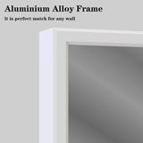 48"x32" Oversized Modern Rectangle Bathroom Mirror with White Frame Decorative Large Wall Mirrors W708P146111