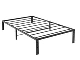 Black Twin Size Simple Basic Platform Metal Bed Frame - 18 Inch Bed Height 37232322