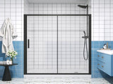 Single Sliding Shower Door 56-60" W x 72" H Semi-Frameless Shower Glass Panel, 1/4" Clear W2965P364900
