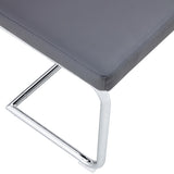 51.5" Decorative Stainless Steel Contemporary Bench in Faux Leather for Entryway Bench, Bedroom end N752P186171G