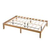 Queen Size Wood Platform Bed Frame,No Box Spring Needed,Strong Wood Slat Support, Easy Assembly W1917P169562