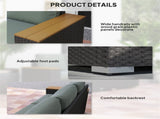 Rattan Three-Seat Sofa 92431765