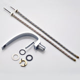 Chrome Bathroom Faucet,Faucet for Bathroom Sink, Single Hole Bathroom Faucet Modern Single Handle W1932P172285