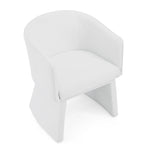 ZUN Modern style simple and elegant chair, white leisure chair, suitable for dining/bedroom/living W487P186358