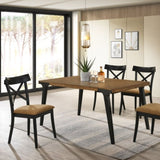 Brown and Black Side Chair B062P209260