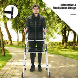 Elderly Rehabilitation Walker 2 Modes, Soft Seat, 5" Wear-Resistant Wheels, 1-Click Fold, 11211392