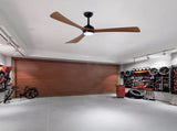 62" 3PCS Solid Wood Blades Ceiling Fan with Lights Remote Control,Quiet DC Motor 3 Blade Ceiling W3596P460843