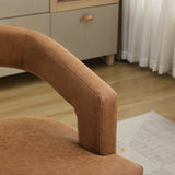 25.79" Wide Modern Barrel Open Back Upholstered Accent Chair with Wooden Legs Chairs for W3118P254206