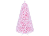 7 FT Pre-Lit Flocked Pink Christmas Tree with 8 Lighting Modes Warm White LED Lights, Hinged 48782658