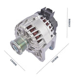 12V 110A Alternator with 6-Groove Pulley Fits for Nissan Sentra Sedan 1.8L L4 2013-2019 Clockwise 03069839