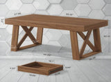 55 Inch Executive Desk Modern Computer Office Desk with Drawer Spacious 37288145