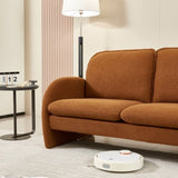 59" Sofa Small Couch for Living Room, Sherpa Fabric Upholstered Sofa Couch, Small W1765P172415