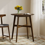 Wood Counter Height Round Dining Table, Brown, 35.4"D x 35.4"W x 36"H 58913.00WNT
