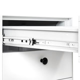 Modern Night Stand Storage Cabinet for Living Room Bedroom, Steel Cabinet with 3 Drawers,Bedside W252113554