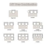 Compression Sofa,Convertible Floor Sofa Bed with Fixed-Shape Frame,Single Seater Boneless Modular 41681310