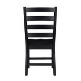 Contemporary Black Finish Side Chairs Set of 2 Dining Wooden Kitchen Dining Furniture Casual Style B011P188441