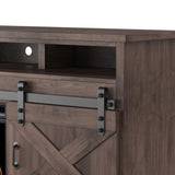 93 inch Electric Fireplace TV Stand for TVs up to 100 inches, Minimal Assembly, Barnwood Finish GL-B108P160227