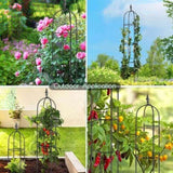 6.2ft Garden Obelisk Trellis,Lightweight Rustproof Plastic Coated Metal Tall Tower Trellis 76173444
