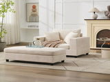Chaise Lounge Chair with Removable Ottoman Accent Sofa Bed Upholstered Sleeper Couch Bed with W1170P353046