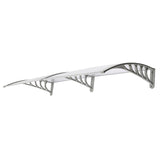 HT-200 x 100 Household Application Door Window Rain Cover Eaves Canopy Silver 52463595