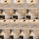 ZUN Filep 5 - Light Farmhouse Kitchen Island Pendant Light[No Bulb][Unable to ship on weekends, please 98235129