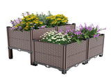 31.5x31.5x19.6in Raised Garden Beds Outdoor, Polypropylene Planter Boxes Outdoor for Vegetables, W3101P314584