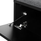 ON-TREND Elegant 2-in-1 Shoe Cabinets with Soft Cushion, Modern Storage Bench with Arched Doors & 12590496