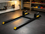 2000 lbs 60" Clamp-On Pallet Forks, Heavy Duty Tractor Bucket Forks with Adjustable Stabilizer Bar 05465201