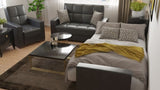PrimeNest ZenAero Collection Upholstered Convertible Loveseat with Storage, Black-PU B030P281754