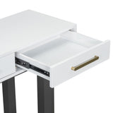 U_STYLE Elegant Console Table with Three Drawers, Extra Long Entryway Table for Entryway, Hallway, N711P175776M