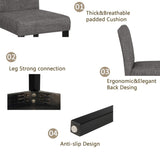 5-Piece Dining Table Set with 4 Chairs, Dining Table Set 4 with Chairs, Wooden Dining Table Set W1998P195207