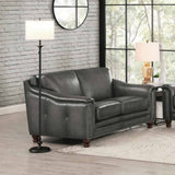 Belfast Top Grain Leather Loveseat B2705P211694
