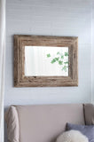 30x2x39" Rectangle Wall Accent Mirror with Distressed Wood Frame W2078P154685