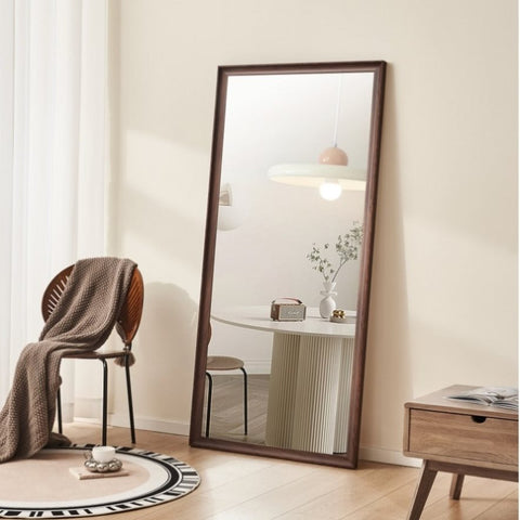 ZUN Full Length Mirror 70"x 31", Wall-Mounted Mirror, Wooden Frame,vintage full length mirror,Stylish W2071P247816