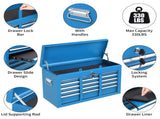5-Drawer Lockable Steel Tool Chest, 330 lbs Capacity, Blue Heavy-Duty Tool Storage Cabinet with 52869669
