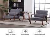 Mid-Century Modern Accent Chair, Arm Chair Living Room Chairs Pillow Upholstered Reading Chair 15543398