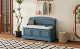 TREXM Shoe Bench, Retro Shoe Bench with Safe Soft-Close Devices, Chest with Hidden N715P198568M
