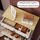 Shoe Storage Cabinet with 1 Drawer, 3 Flip Drawers, Freestanding Shoe Cabinet Organizer with W1120P290634