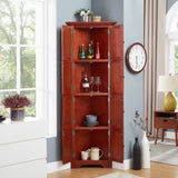 4-Tier 72" Corner Kitchen Pantry Storage Cabinet with 8 Doors Tall Storage Cabinet, Corner Cabinet W2275P269082