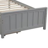 Twin size Platform Bed with Two Drawers, Gray WF195105AAE