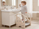 Convertible 2-Step Toddler Step Stool Multifunctional Kids Ladder Seat for Kitchen Bathroom 71631738
