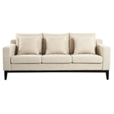 Mirod Comfy 3-seat Sofa with Wooden Legs, Modern for Living Room and Study N760P243326A