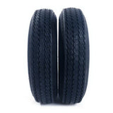qty2 Trailer Tires & Rims Tubeless 4 Lug Wheel White Spoke 4 Ply 5.30-12 63337400