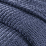 3 Piece Quilt Set Navy Full/Queen B035129034