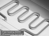 110V 600W 5L*4 Stainless Steel Four Plates Heating Food Warming Soup Pool Silver 89737780