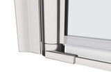 1 3/8" adjustment,universal pivot shower door, open outside, with 1/4" tempered glass finish 3672 W2122131056