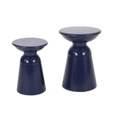 Metal S/2 end table 73614.00NBLU