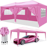 ZUN 10'x20'Pop Up Canopy Outdoor Portable Party Folding Tent with 6 Removable Sidewalls + Carry Bag + 94318104